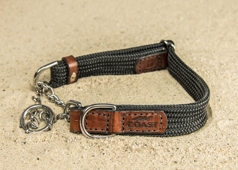 Rope & Leather Martingale Collar